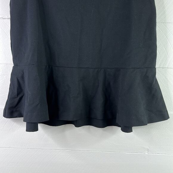 BANANA REPUBLIC Black Stretchy Soft Mini Ruffle Skater Skirt Size 6 Petite - Picture 6 of 9